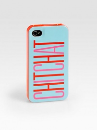 Smooth and protective iPhone case with 'Chit Chat' playfully written across the back. Resin2½W X 4¾H X ½DImportedPlease note: iPhone® not included. Smooth and protective iPhone case with 'Chit Chat' playfully written across the back. Resin2½W X 4¾H X ½DImportedPlease note: iPhone® not included.