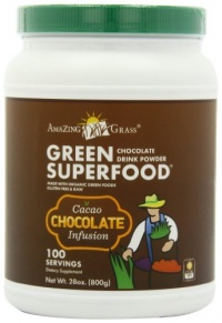 Amazing Grass Green Superfood Powder 100 Servings, Chocolate, 28-Ounce Amazing Grass Green Superfood Powder 100 Servings, Chocolate, 28-Ounce