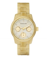 Create a style all your own with this unique watch by Michael Kors. Create a style all your own with this unique watch by Michael Kors.