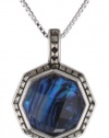 Judith Jack Mini Octagons Sterling Silver, Abalone and Marcasite Drop Pendant Necklace, 18