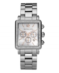 Rose hues and mother-of-pearl make for divine design on this Hudson watch by Michael Kors. Rose hues and mother-of-pearl make for divine design on this Hudson watch by Michael Kors.