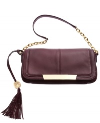 Add a little elegance to your everyday accessorizing with this posh purse from Vince Camuto. Luxe leather is outfitted with lady-like chain-link stations at the straps and shiny golden hardware that's at once eye-catching and understated. Inside offers plenty of room for essentials, like wallet, phone, keys and makeup. Add a little elegance to your everyday accessorizing with this posh purse from Vince Camuto. Luxe leather is outfitted with lady-like chain-link stations at the straps and shiny golden hardware that's at once eye-catching and understated. Inside offers plenty of room for essentials, like wallet, phone, keys and makeup.