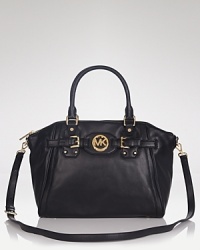 A wear-forever luxury, this spacious leather MICHAEL Michael Kors satchel is designed to get better over time. But it's so effortless, we want to carry it now! A wear-forever luxury, this spacious leather MICHAEL Michael Kors satchel is designed to get better over time. But it's so effortless, we want to carry it now!