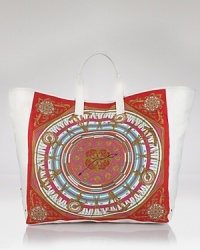 Swap a staid tote for Echo's bold take on the beach's favorite bag. With a roomy silhouette and sturdy canvas fabrication, this bag is built for exotic tripping and city zipping. Swap a staid tote for Echo's bold take on the beach's favorite bag. With a roomy silhouette and sturdy canvas fabrication, this bag is built for exotic tripping and city zipping.
