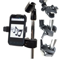 ChargerCity Microphone Stand Smartphone Mount with Multi Angle Adjustment 360° Swivel Holder for Apple iPhone 3GS 4 4s Samsung Galaxy S S1 S2 S3 I II III HTC One X S V Incredible EVO 4G LTE Motorola Atrix Droid 4 3 2 Razr MAXX Bionic phones with 3'5 to ChargerCity Microphone Stand Smartphone Mount with Multi Angle Adjustment 360° Swivel Holder for Apple iPhone 3GS 4 4s Samsung Galaxy S S1 S2 S3 I II III HTC One X S V Incredible EVO 4G LTE Motorola Atrix Droid 4 3 2 Razr MAXX Bionic phones with 3'5 to