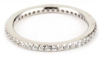 Myia Passiello Stackable Swarovski Zirconia Clear Band Ring Myia Passiello Stackable Swarovski Zirconia Clear Band Ring