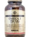 Solgar, Triple Strength Omega-3 950 mg, 100 Softgels
