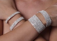 Stretch Rhinestone Jewelry Austrian Crystal Bracelets 2 3 5 or 10 Rows Perfect Accessory