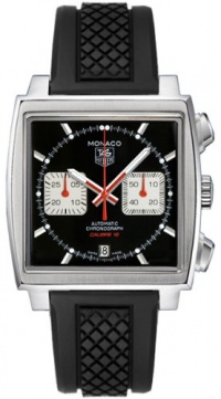 TAG Heuer Men's CAW2114FT6021 Monaco Black Dial Watch TAG Heuer Men's CAW2114FT6021 Monaco Black Dial Watch