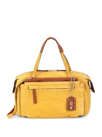 THE LOOKFlat leather shoulder straps with contrast trimRemovable, adjustable contrast crossbody strapPebbled lambskin bodyLogo ID tagTop zip closureOne outside expandable magnetic flap pocket with snapsOne outside zip pocket under the flapProtective metal feetOne inside zip pocketTwo inside open pocketsInside logo detailTHE MEASUREMENTShoulder straps, 8 dropAdjustable crossbody strap THE LOOKFlat leather shoulder straps with contrast trimRemovable, adjustable contrast crossbody strapPebbled lambskin bodyLogo ID tagTop zip closureOne outside expandable magnetic flap pocket with snapsOne outside zip pocket under the flapProtective metal feetOne inside zip pocketTwo inside open pocketsInside logo detailTHE MEASUREMENTShoulder straps, 8 dropAdjustable crossbody strap