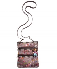 Play up the fun factor with this whimsical crossbody design from LeSportsac that features an adorable print pattern. Outfitted with exterior pockets for easy access to essentials, it's perfect for running errands or anytime when you're on-the-go. Play up the fun factor with this whimsical crossbody design from LeSportsac that features an adorable print pattern. Outfitted with exterior pockets for easy access to essentials, it's perfect for running errands or anytime when you're on-the-go.