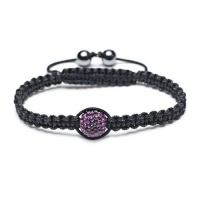 Bling Jewelry Shamballa Inspired Bracelet Purple Amethyst Color Crystal Bead 12mm Bling Jewelry Shamballa Inspired Bracelet Purple Amethyst Color Crystal Bead 12mm