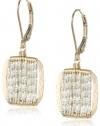 Dana Kellin Petite Square Frames Filled with Handmade Sterling Silver Beads Earrings