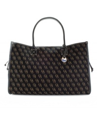 Dooney & Bourke's signature shadow logo refines the classic tote to carry everywhere. Dooney & Bourke's signature shadow logo refines the classic tote to carry everywhere.
