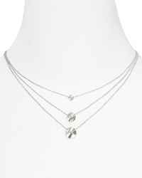 Work layered accessorizing with this sweetly styled necklace from Gorjana. It features a trio of discs made from hammered sterling silver and accented by a delicate chain. Work layered accessorizing with this sweetly styled necklace from Gorjana. It features a trio of discs made from hammered sterling silver and accented by a delicate chain.