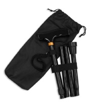 Ez2care Adjustable Folding Cane with Carrying Case, Black Ez2care Adjustable Folding Cane with Carrying Case, Black