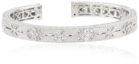 Judith Ripka Estate Estate with Gothic Stations Cuff Bracelet Judith Ripka Estate Estate with Gothic Stations Cuff Bracelet