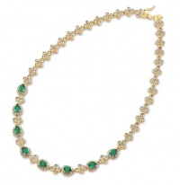 Kennedy Replica swarovski Crystal Emerald Necklace - JewelryWeb Kennedy Replica swarovski Crystal Emerald Necklace - JewelryWeb