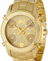 JBW Men's JB-6213-A Jet Setter Gold Five Time Zone Diamond Watch