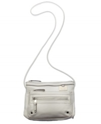 Superfunctional and endlessly stylish, this pebble-textured crossbody handbag is a fabulous everyday option. Drape it on, zip up your essentials and head out the door. Superfunctional and endlessly stylish, this pebble-textured crossbody handbag is a fabulous everyday option. Drape it on, zip up your essentials and head out the door.