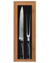 Carve with art and soul. Each Asian-infused piece boasts true craftsmanship for a truly elegant and unique addition to your collection. Comfort POM handles deliver professional balance, so you can handle each incredibly sharp, durable and beautiful blade with ease and precision. Limited lifetime warranty. Carve with art and soul. Each Asian-infused piece boasts true craftsmanship for a truly elegant and unique addition to your collection. Comfort POM handles deliver professional balance, so you can handle each incredibly sharp, durable and beautiful blade with ease and precision. Limited lifetime warranty.