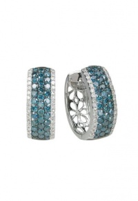 Effy Jewlery Pave Classica Bella Bleu Diamond Earrings, 1.30 TCW Effy Jewlery Pave Classica Bella Bleu Diamond Earrings, 1.30 TCW