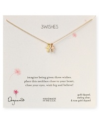 Sweet and oh so symbolic, this delicate 14-karat gold dipped necklace from Dogeared brings a touch of charm to your jewel box. Sweet and oh so symbolic, this delicate 14-karat gold dipped necklace from Dogeared brings a touch of charm to your jewel box.