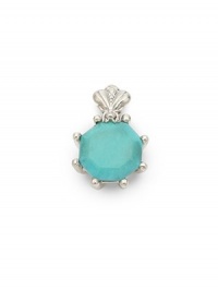 THE LOOKBee collectionTurquoise accentBee detailSterling silver setting Latch closure THE MEASUREMENTLength, about 1ORIGINMade in USAPlease note: chain not included. THE LOOKBee collectionTurquoise accentBee detailSterling silver setting Latch closure THE MEASUREMENTLength, about 1ORIGINMade in USAPlease note: chain not included.