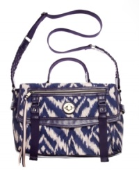 Covered in a summer-ready ikat print, this Teen Vogue design will keep you on trend all season long. This classic messenger silhouette is perfect for work or play and features a comfortable crossbody strap for on-the-go days and nights. Covered in a summer-ready ikat print, this Teen Vogue design will keep you on trend all season long. This classic messenger silhouette is perfect for work or play and features a comfortable crossbody strap for on-the-go days and nights.