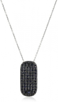 Elizabeth and James Saddle Collection Black Sapphire Sterling Silver Saddle Pendant Necklace Elizabeth and James Saddle Collection Black Sapphire Sterling Silver Saddle Pendant Necklace
