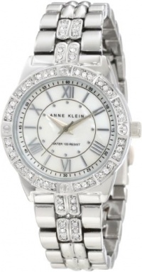 Anne Klein Women's 10/9721MPSV Swarovski Crystal Accented Silver-Tone Bracelet Watch Anne Klein Women's 10/9721MPSV Swarovski Crystal Accented Silver-Tone Bracelet Watch