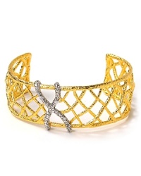 Artfully glam, Alexis Bittar's woven cuff is your instant outfit refresher. Take your cues from the runways and wear this webby pick-up with a sequin-splashed mini and slick heels. Artfully glam, Alexis Bittar's woven cuff is your instant outfit refresher. Take your cues from the runways and wear this webby pick-up with a sequin-splashed mini and slick heels.