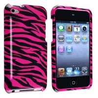 eforCity Snap-On Case for Apple iPod Touch 4G - Hot Pink/Black Zebra eforCity Snap-On Case for Apple iPod Touch 4G - Hot Pink/Black Zebra
