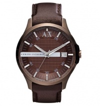 A|X Armani Exchange Watch, Men's Brown Leather Strap 46mm AX2123 A|X Armani Exchange Watch, Men's Brown Leather Strap 46mm AX2123