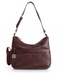 Giani Bernini keeps it classic with this super functional hobo featuring plenty of organizational features finished in a timeless hue. Giani Bernini keeps it classic with this super functional hobo featuring plenty of organizational features finished in a timeless hue.