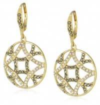 Judith Jack Gold Matrix Sterling Silver-Gold Plate-Round Drop Earrings Judith Jack Gold Matrix Sterling Silver-Gold Plate-Round Drop Earrings