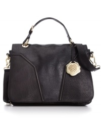 Polished and practical, this leather lovely from Vince Camuto is a shoulder bag and iPad case in one. Outfitted with plenty of pockets and compartments, it's designed to stylishly store your technology when you're on the go. Polished and practical, this leather lovely from Vince Camuto is a shoulder bag and iPad case in one. Outfitted with plenty of pockets and compartments, it's designed to stylishly store your technology when you're on the go.