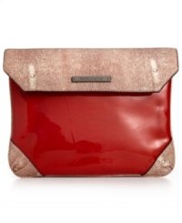 Stay connected in style with this exquisite iPad clutch from RACHEL Rachel Roy. Dressed in a cool colorblock design with signature detailing, its well-padded interior keeps your technology perfectly protected. Stay connected in style with this exquisite iPad clutch from RACHEL Rachel Roy. Dressed in a cool colorblock design with signature detailing, its well-padded interior keeps your technology perfectly protected.