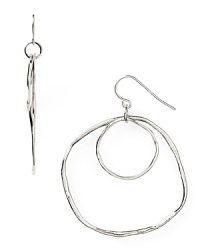 These gently hammered disc earrings compose an understated way to sample this season's modernist bend, finished in silver plated metal. From Gorjana. These gently hammered disc earrings compose an understated way to sample this season's modernist bend, finished in silver plated metal. From Gorjana.