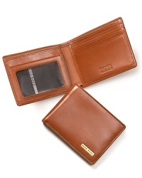 BOSS Black's smooth leather bi-fold wallet brings a new layer of sophistication to your modern wardrobe. BOSS Black's smooth leather bi-fold wallet brings a new layer of sophistication to your modern wardrobe.