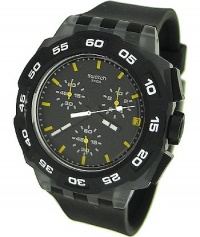 Swatch Men's SUIB414 Rubber Analog with Black Dial Watch Swatch Men's SUIB414 Rubber Analog with Black Dial Watch