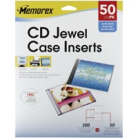 Memorex 32020700 Jewel Case Inserts - 50 Pack Memorex 32020700 Jewel Case Inserts - 50 Pack