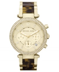 Michael Kors goes back in style with this retro tortoise watch from Michael Kors' Parker collection. Michael Kors goes back in style with this retro tortoise watch from Michael Kors' Parker collection.