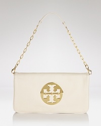 Get spotted on the street carrying this leather clutch from Tory Burch. Detailed with the brand's logo, it's an effortless way to ease into evening. Get spotted on the street carrying this leather clutch from Tory Burch. Detailed with the brand's logo, it's an effortless way to ease into evening.