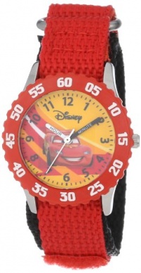 Disney Kids' W000084 Cars Stainless Steel Time Teacher Watch Disney Kids' W000084 Cars Stainless Steel Time Teacher Watch