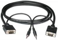 Cables To Go - 43098 - 25ft HD15 M/M UXGA Monitor Cable with 3.5mm Audio (Black) Cables To Go - 43098 - 25ft HD15 M/M UXGA Monitor Cable with 3.5mm Audio (Black)