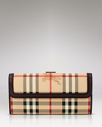 A luxe wallet in Burberry's heritage check print. A luxe wallet in Burberry's heritage check print.