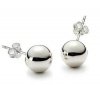 Amazing High Polish 6 MM Roung Ball Sterling Silver Stud Earrings