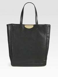 Sumptuously-soft Italian leather pairs with polished hardware in this roomy silhouette, perfect for carrying all of your essentials. Double top handles, 8¼ dropMagnetic snap closureTwo inside zip pocketsSatin lining13½W X 16½H X 4½DMade in Italy Sumptuously-soft Italian leather pairs with polished hardware in this roomy silhouette, perfect for carrying all of your essentials. Double top handles, 8¼ dropMagnetic snap closureTwo inside zip pocketsSatin lining13½W X 16½H X 4½DMade in Italy