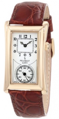 Peugeot Men's 2038G Vintage Contoured Dial Brown Leather Doctor's Watch Peugeot Men's 2038G Vintage Contoured Dial Brown Leather Doctor's Watch
